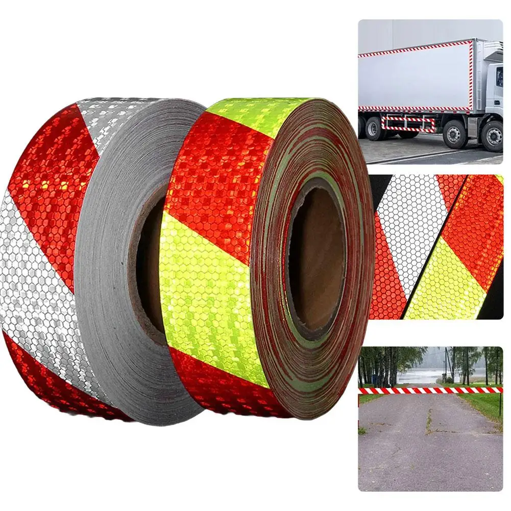 

3Meters Car Reflective Tape, Self-Adhesive Safety Warning Sticker For Car Truck Motorcycle Bike Bicycle Helmet E1O9