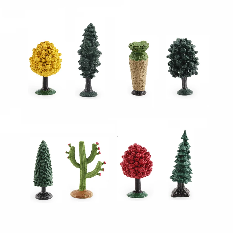 

Simulated Mini Model Fake Miniature Trees Sequoia,Maple Tree,Elm,Juniper,Petticoat Scenery Cognitive Figurines Toys for Kids