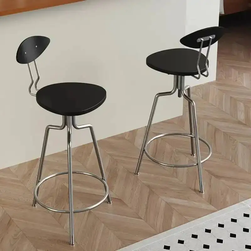 

Современный скандинавский барный стул, креативный необычный удобный минималистичный стул для взрослых, кемпинг, открытый табурет-альто, уникальная мебель