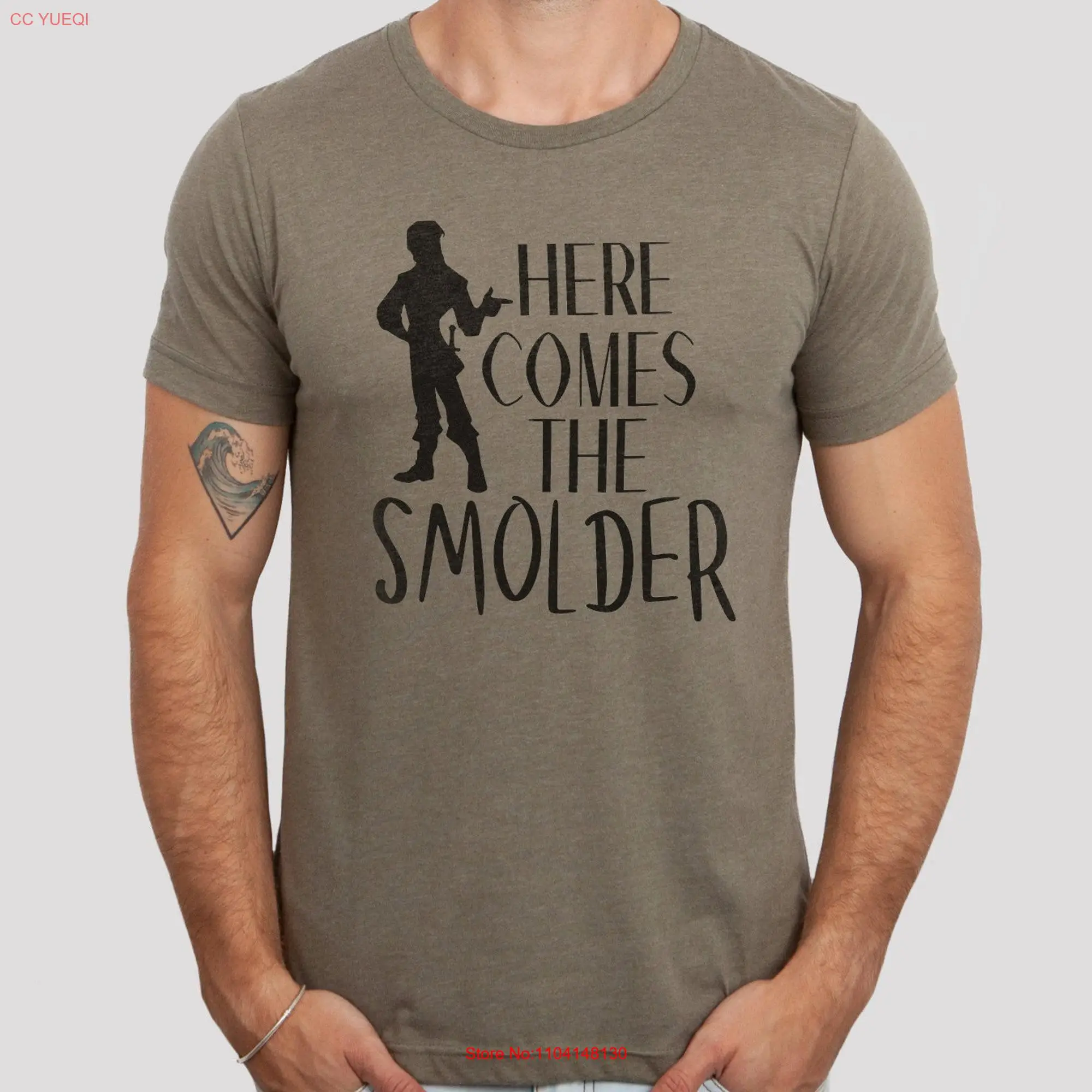 Here Comes The Smolder Bella Canvas Jersey  T Shirt long or short sleeves