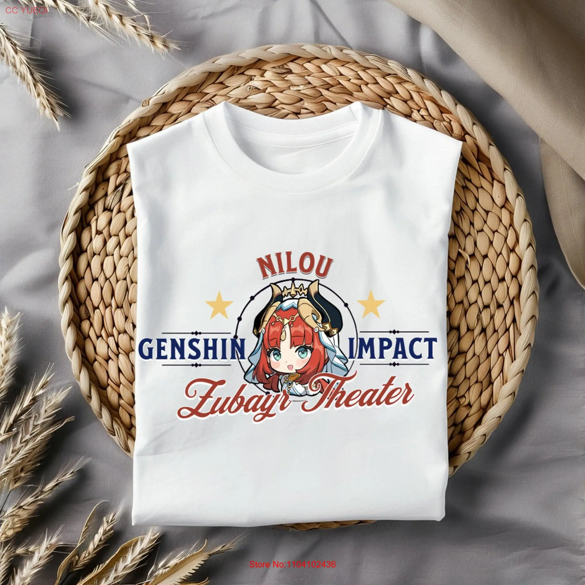 Nilou Genshin Impact T Shirt Premium Quality Apparel Featuring Your Favorite Characters Perfect for Gamers Anime Fans