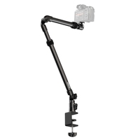 Ulanzi ZJ02 Camera Desk Mount with Holding Arm 4.8cm C-Clamp Flexible Adjustment for Still Life Photography Extend to 65cm Arm