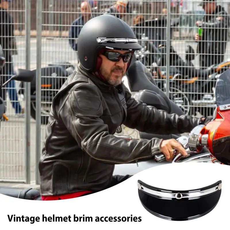 Motorfiets Face Shield Drie-Clip Design Helmen Vizier Helmen Schild Helmen Accessoires In Vintage Stijl Voor Crosshelmen