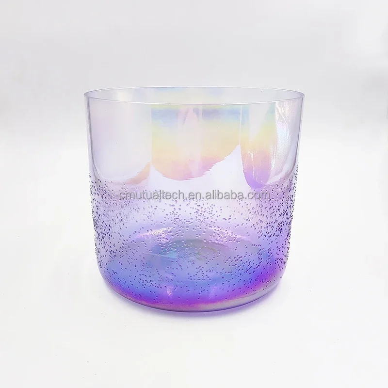 Q're Hot Sale Customized Sound Healing Quantum Therapy Alchemy clear Quartz Crystal Singing Bowl for Meditation Yoga