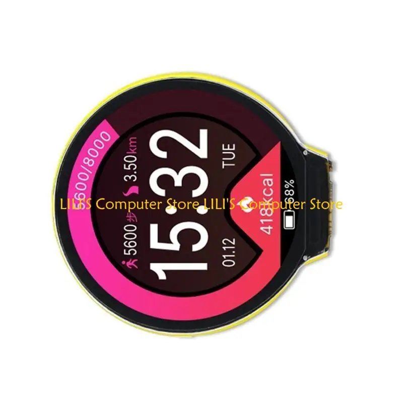 A52b 1.28 polegadas circular 240x240 Módulo exibição toques IPS com ESP32