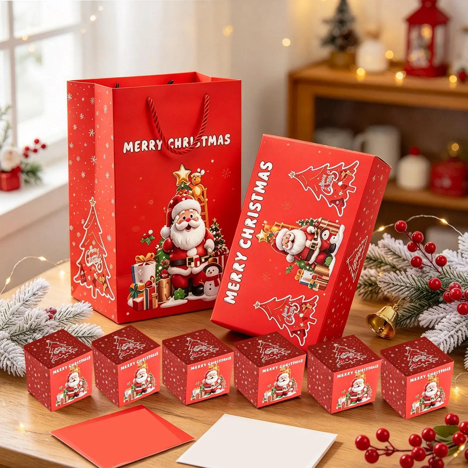 Christmas Cash Box Pop Open Set 12-Envelope Holiday Confetti Keepsake Christmas Envelope Cash Box For Parents Friends Couples