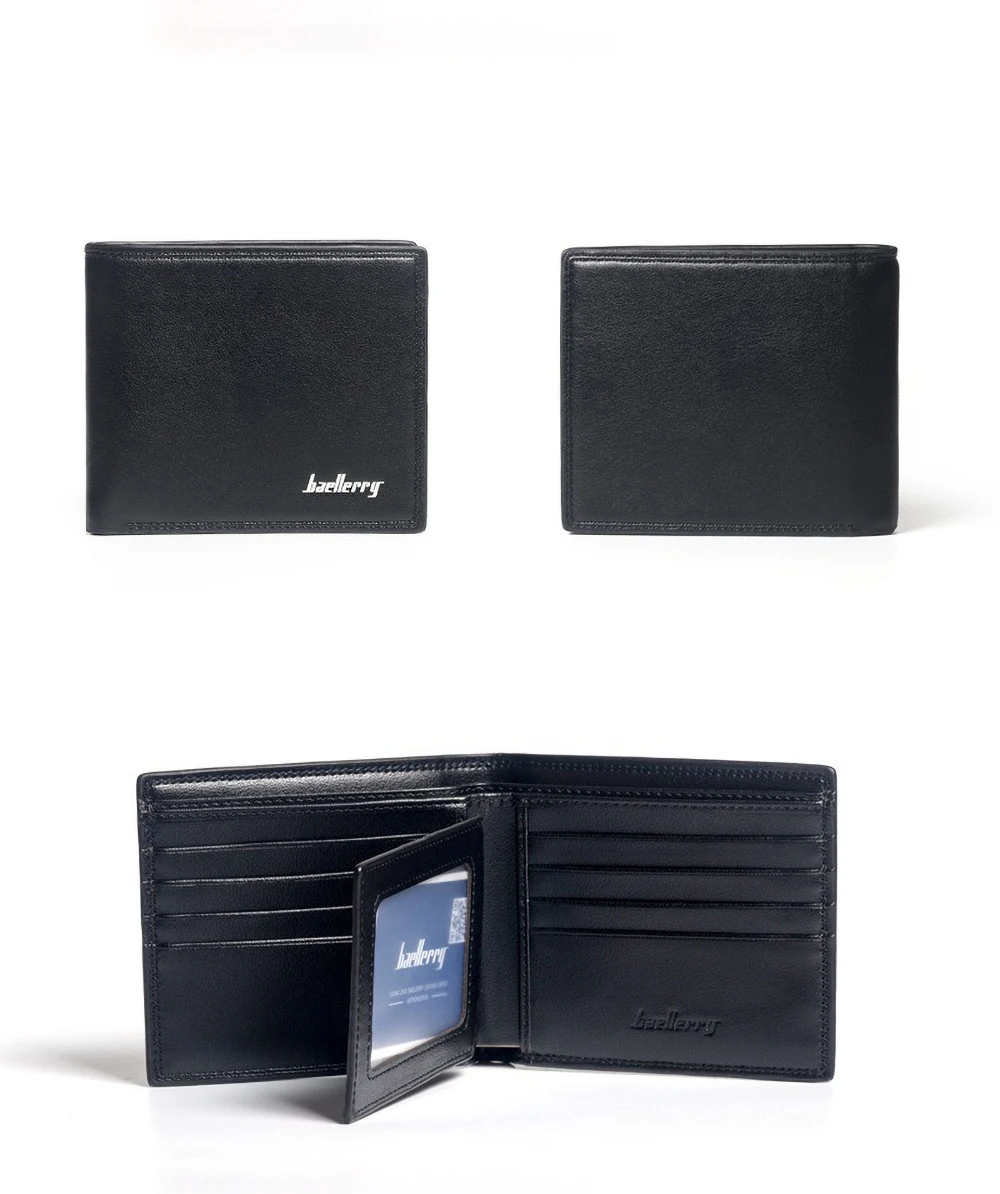 Baellerry Butterweiche, schlanke Geldbörse für Herren, minimalistischer Kartenhalter aus PU-Leder – Vordertasche, RFID-blockierender Geld-Organizer – Detail 12