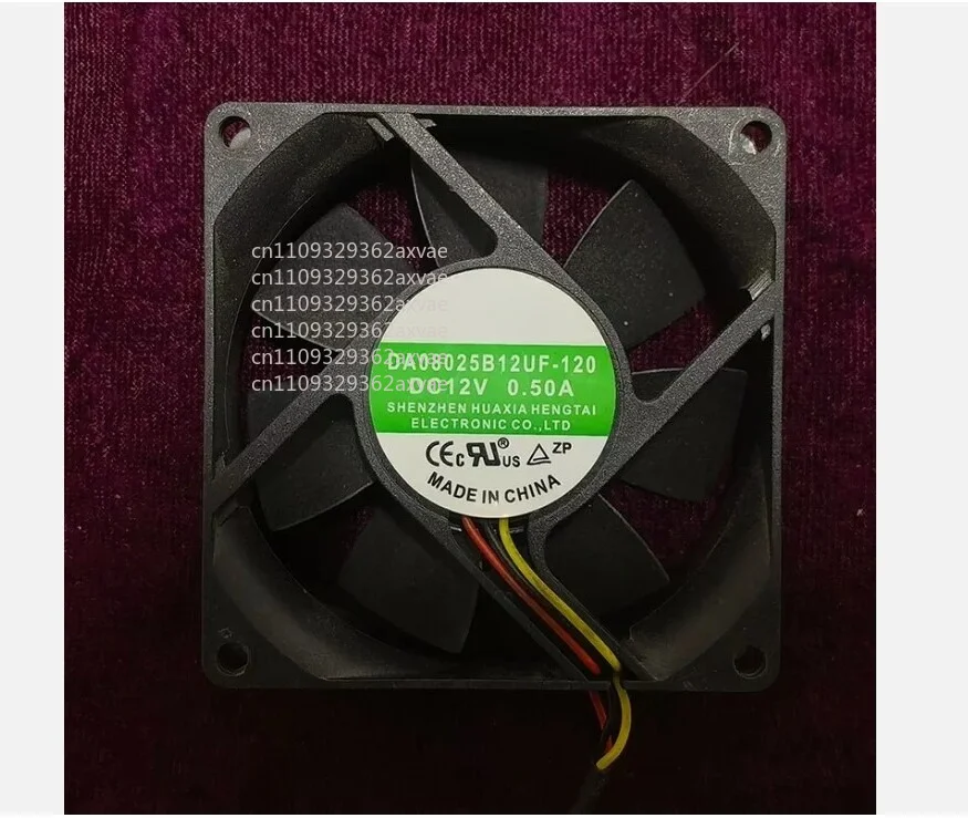 1PC for DA08025B12UF DC12V 0.50A 8025 8CM 3 Pin Cooling Fan