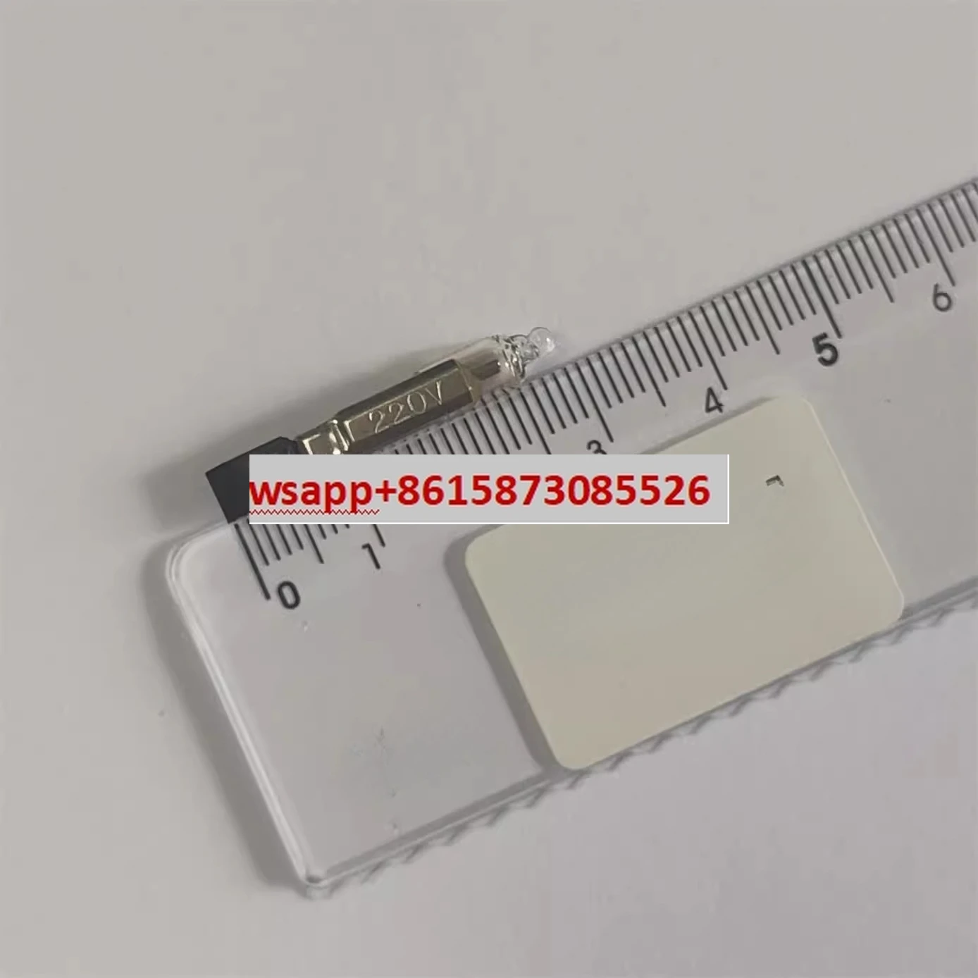 

10-7125.2032=01-960.9 Red bulb 220VAC button switch indicator light component