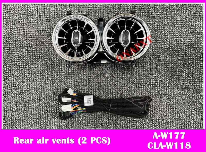 64-kleuren set voor Mercedes-Benz A/CLA klasse W177 W118 LED auto air vent turbine uitlaat nozzle sfeerverlichting neon lamp
