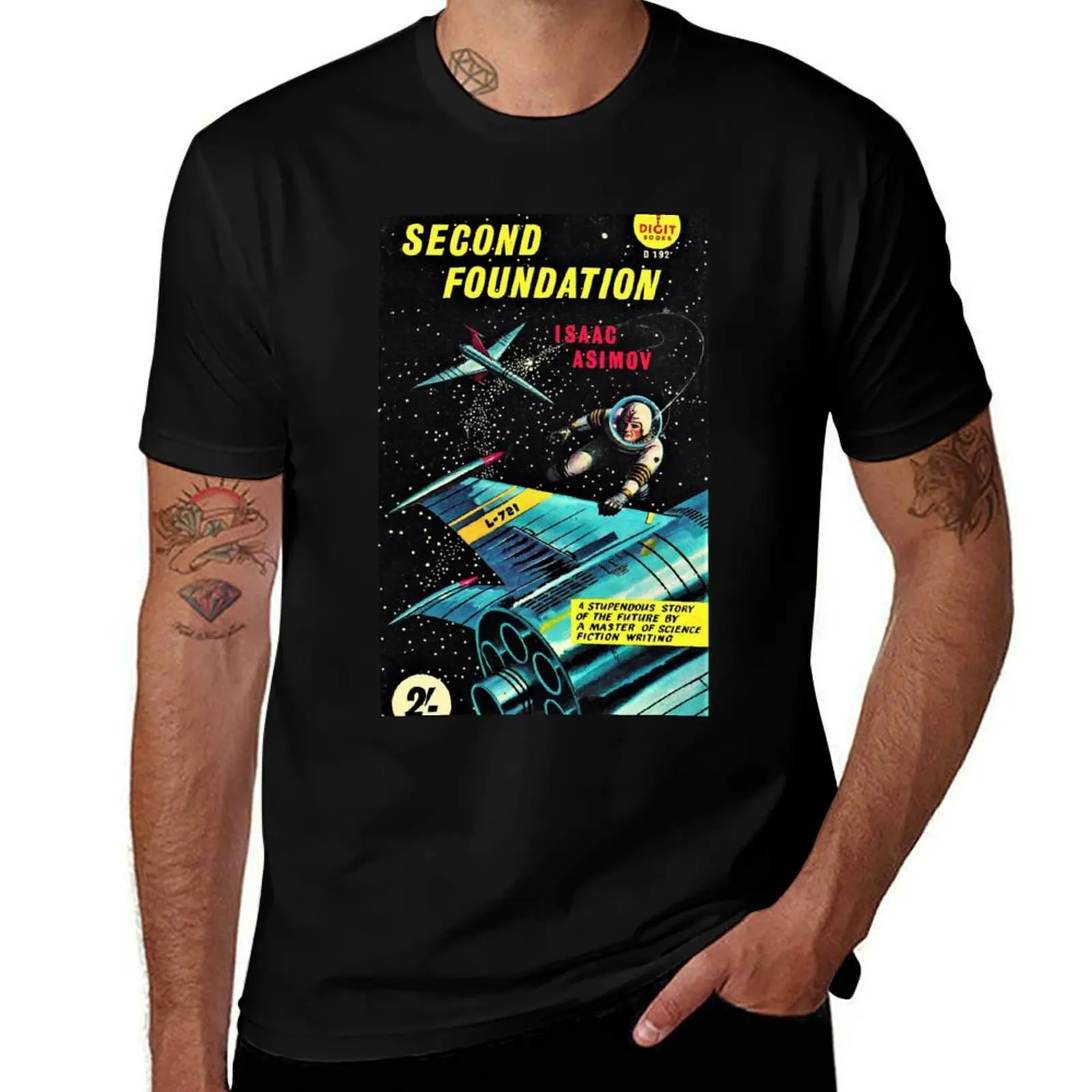 Second Foundation - Isaac Asimov T-Shirt cotton t-shirt plain for man package T-Shirt