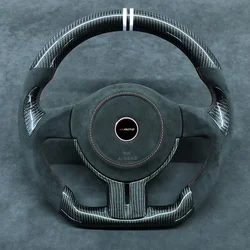 Real Carbon Steering Wheel for Toyota 86 GT86 Subaru BRZ Scion FR-S FRS 2012 2013 2014 2015 2016 Carbon Fiber Steering Wheel