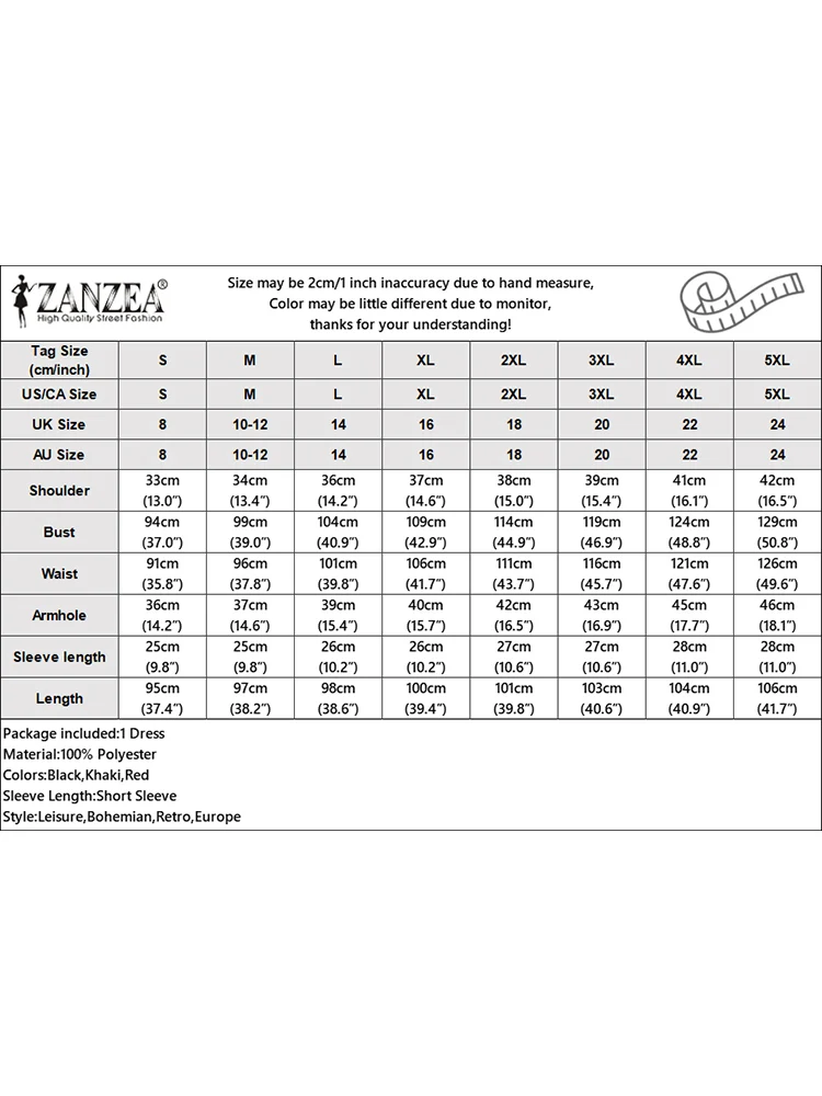 ZANZEA Casual Elegant Vestidos Embroidery Womens Commute Wokr O-Neck Knee-length Dresses Short Puff Sleeve A-line Robes Femme