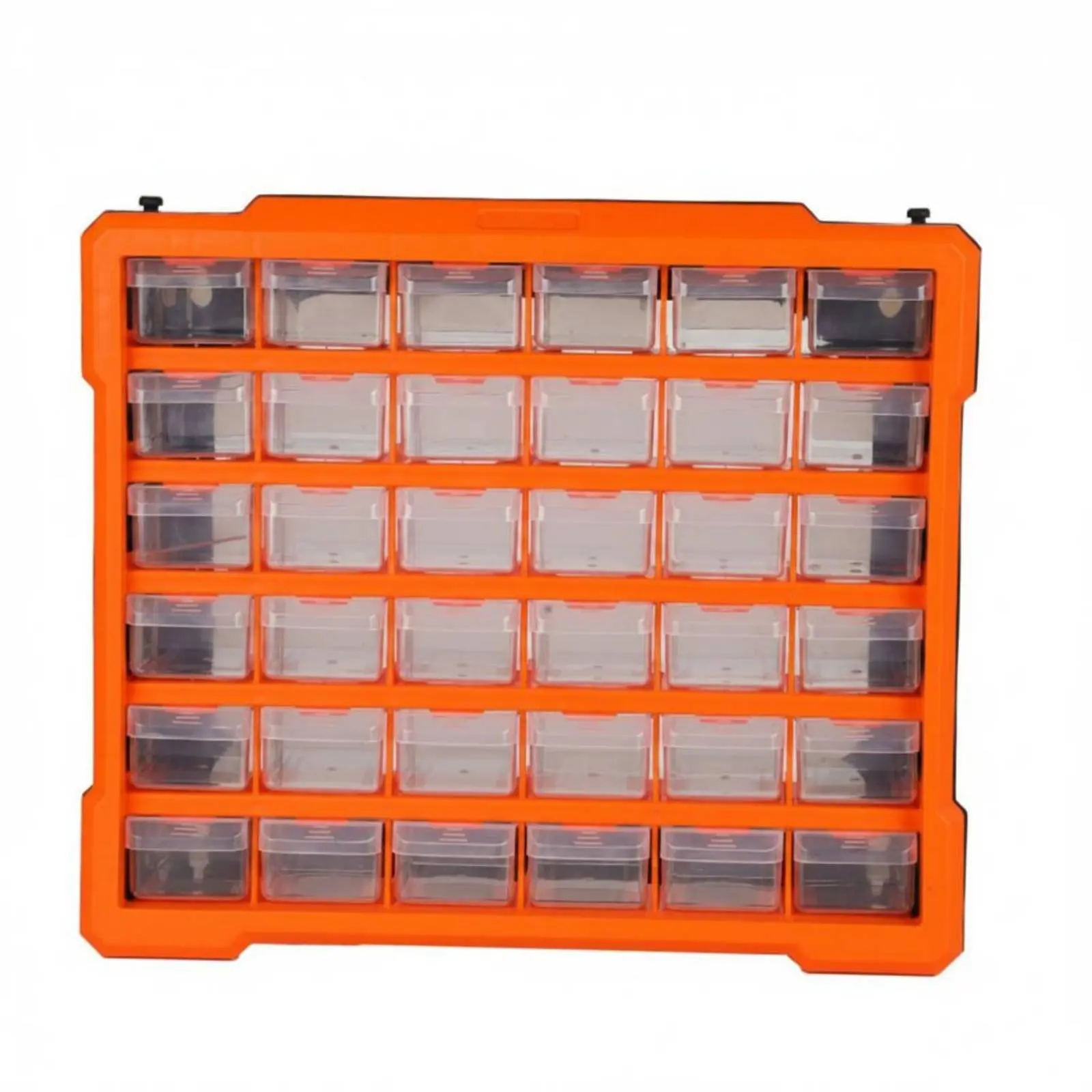 Small Parts Organizer Cabinet Stackable Small Parts Container Screw Organizer Cabinet Wall-Mountable Label Stickers for Garage