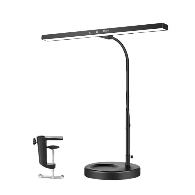 YANA50I 3 Color Modes LED Piano Lamp With Dimmable Light, Flexible Gooseneck, 2-In-1 Clamp For Stability, US Plug