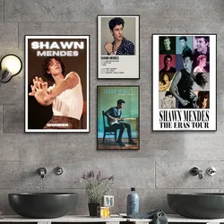 S-Shawn Mendes Popular Singer No Framed Poster Kraft Club Bar Paper Vintage Poster Wall Art Painting Bedroom Study Stickers