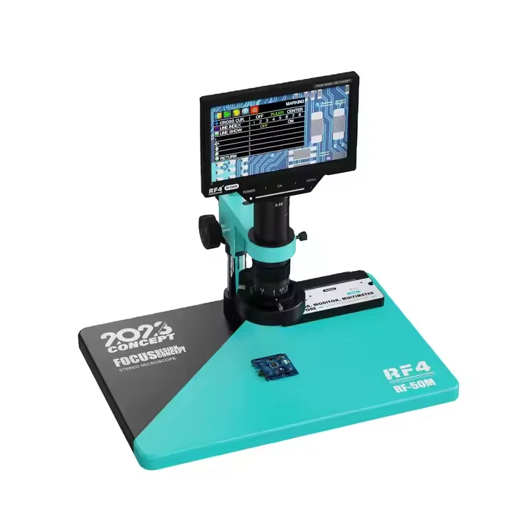 

RF-50M Microscope With Multimeter 7-50X With BGA Work Bench And Soldering Spot Line Mobile Phone Motherboard Repair