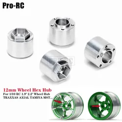 4Pcs 5 Holes 12mm Wheel Hex Hub Widen Axle Aluminum Adapter For 1/10 RC Car TRAXXS AXIAL TAMIYA MST MN 1.9