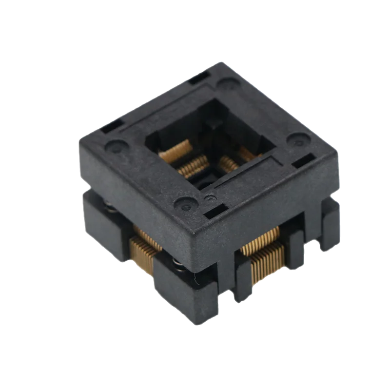 QFP48 Downpressure RUN-IN socket 0.5 Pitch Chip Size 7 * 7mm Including Pin 9 * 9mm Test Seat Programmer Adapter