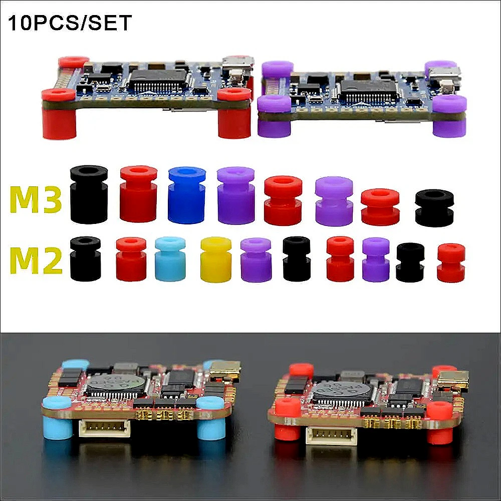 

10 шт. M2/M3 резиновый амортизатор силиконовый демпфирующий шар антивибрационные шарики для FPV дрона квадрокоптер управление полетом F4 F7