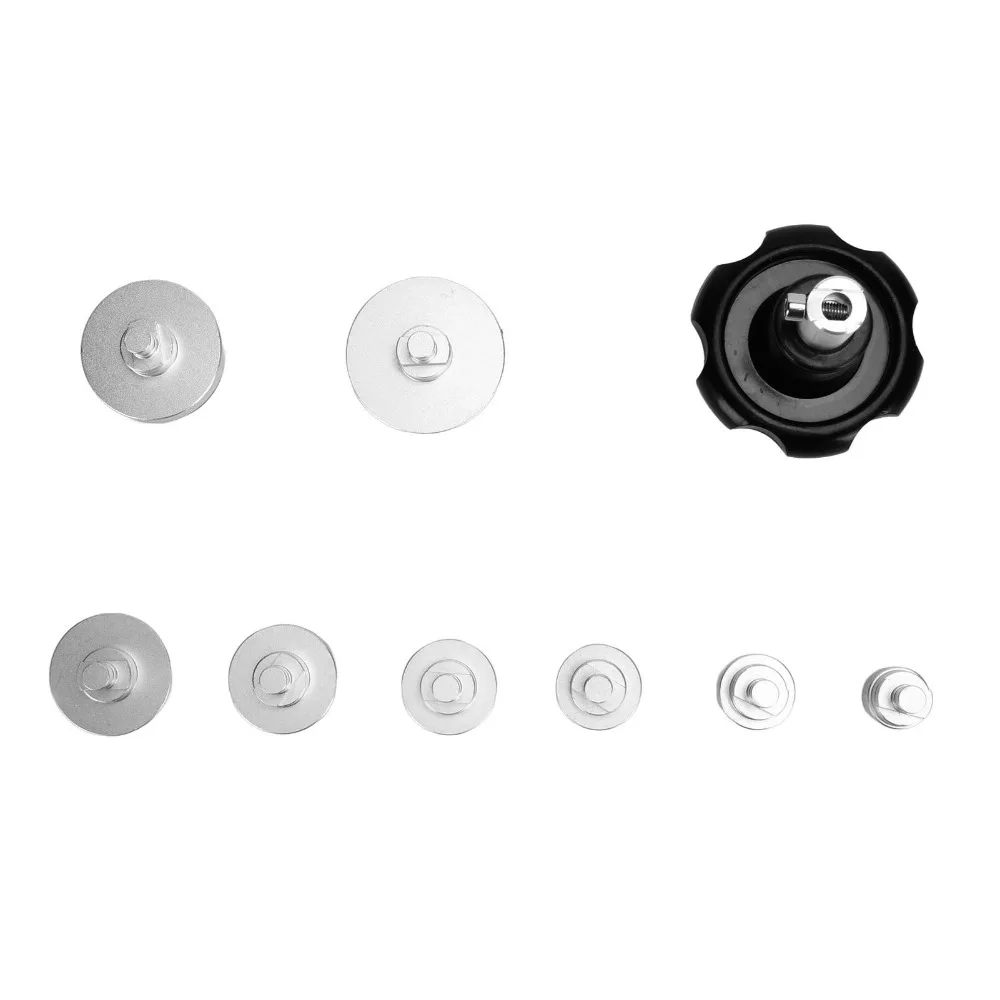 8Pcs Rubber Material Watch Case Opener Adjustable Size Traceless Horology Tool Green Color Suction Ring Type Watch Back Remover