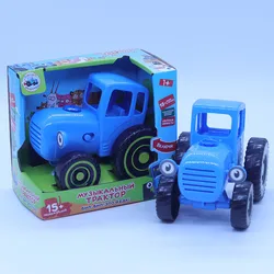 Creative Funny Car Model Toy, Farmer Car With 15 Songs Blue Tractor Pulling Car Model Sliding Toy, Preferred Kid's Birthday Gift