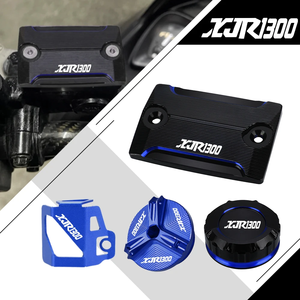 

Motorcycle Accessories Front Rear Brake Fluid Reservoir Cover Engine Oil Cap For Yamaha XJR1300 XJR 1300 2004 2005 2006 - 2016
