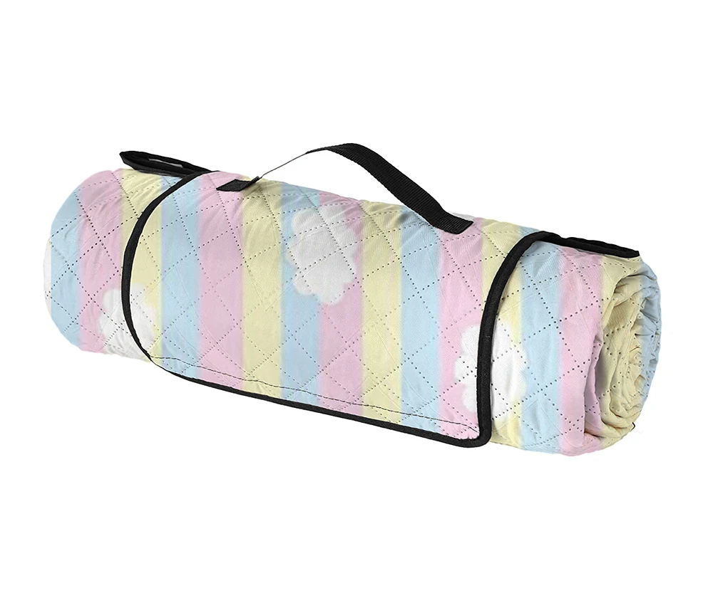 

Custom Large Picnic Rug with Carrier Portable Waterproof Picnic Mat Travel Camping Mat