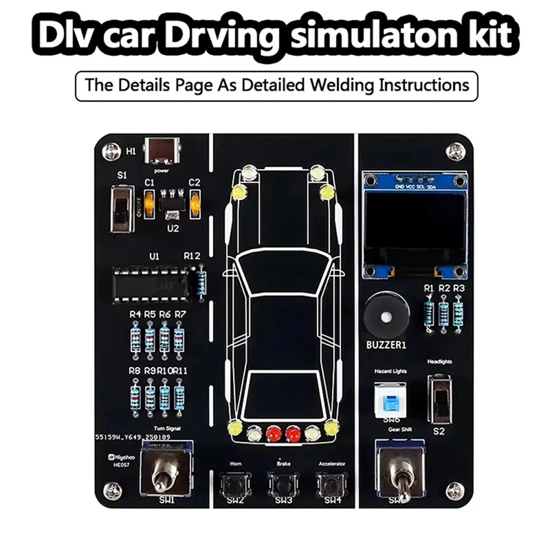 Super Sale DIY Car Driving Simulation Soldering Practice Kit