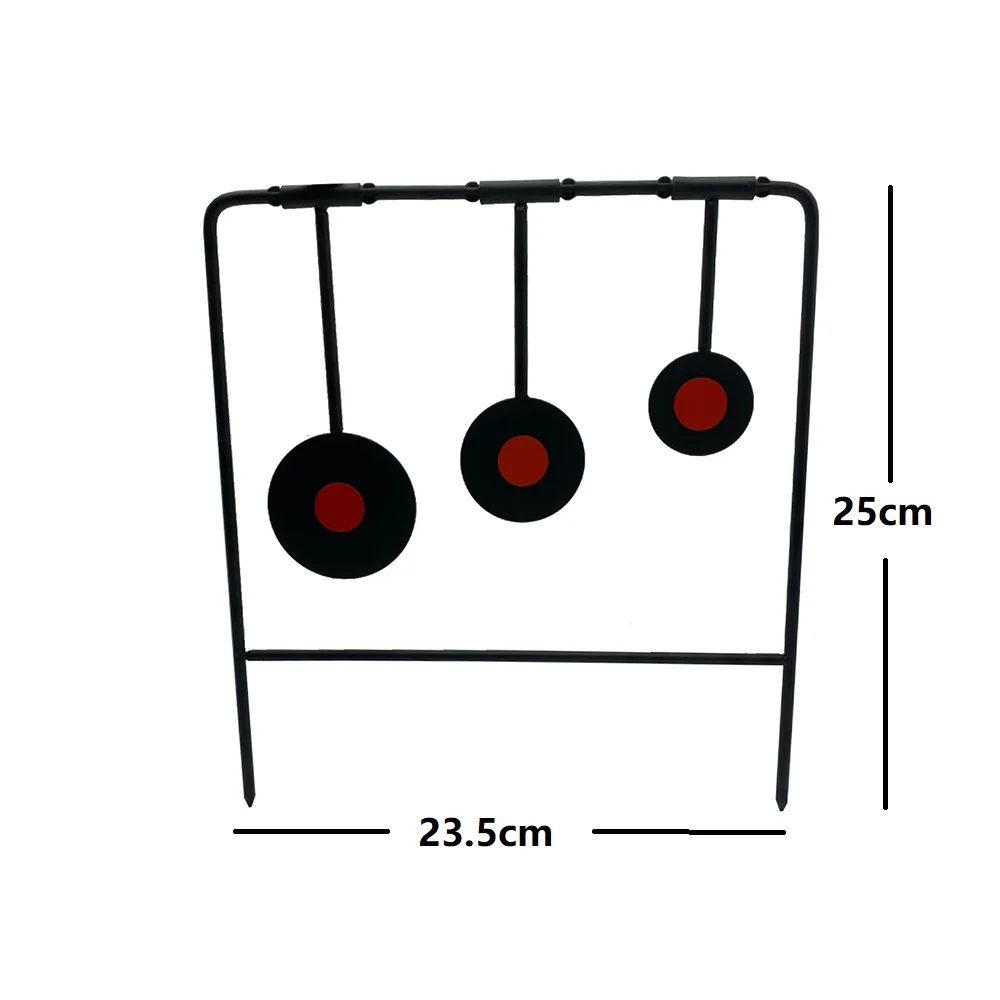 Luchtpistool Eenvoudige Spinner Schieten Metalen Doel Drie Hanger Ronde Doelen