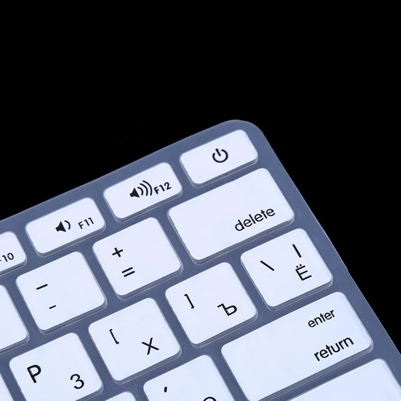 F68C US for Verizon Keyboard Cover Russian Rus Keypad Skin Cover Stickle Silicone Clear Cle