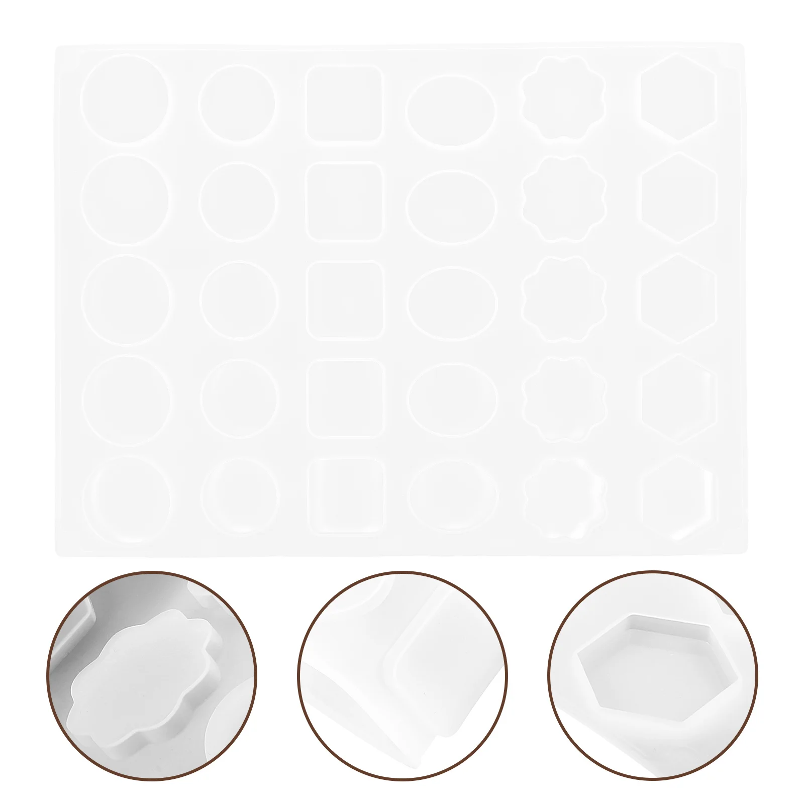 

Geometric Stamp Mold Silicone Wax Sealing Pad For Invitation Party Supply Wax Seal Making Tool Reusable Silicone Mold Mat