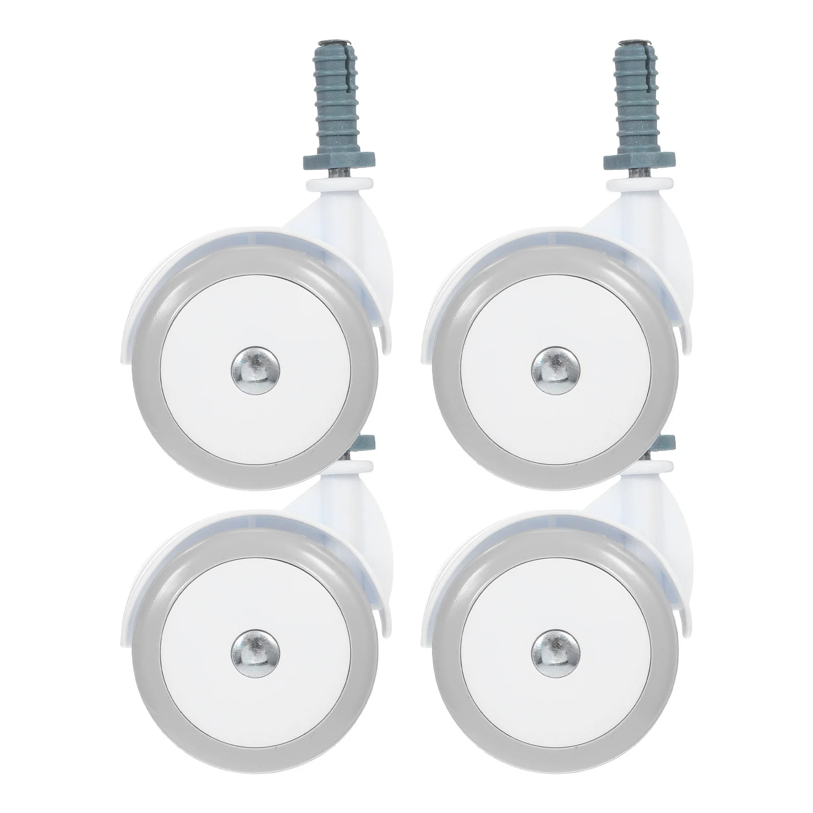 

4pcs Silent Casters For Baby Walker 10Mm Screw Post Universal Swivel Wheels Non-Metal Replacement Parts Plastic Caster