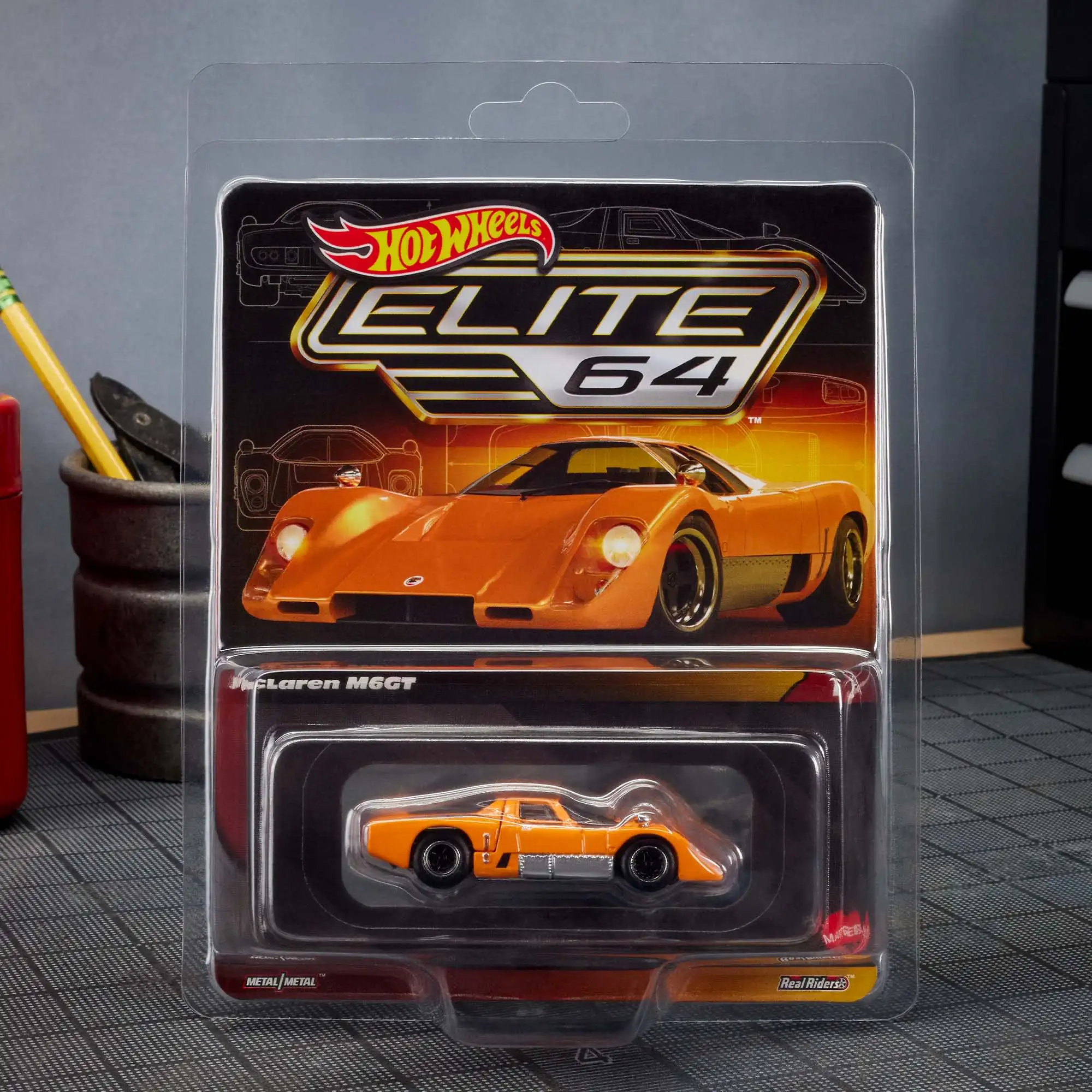 

Hot Wheels RLC McLaren M6GT Elite quintessence Limited Edition 1/64 Die-cast Model Cars