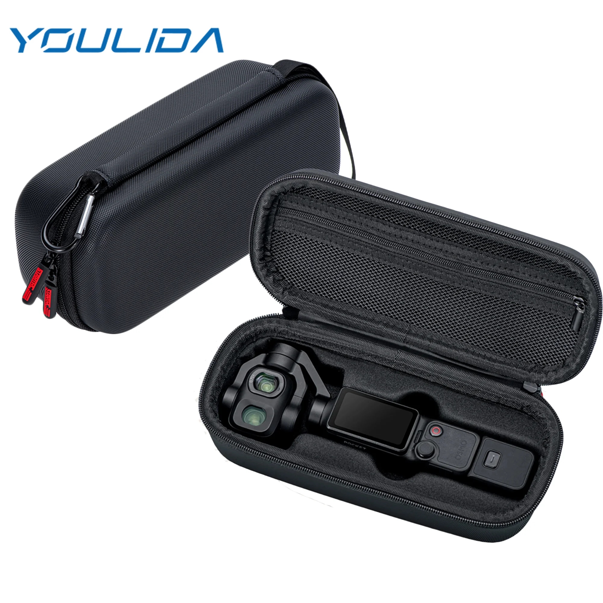 Hard Case for DJI Osmo Pocket 4P Mini Storage Bag Waterproof PU Protective Box Shockproof For Pocket 4P Camera Accessories