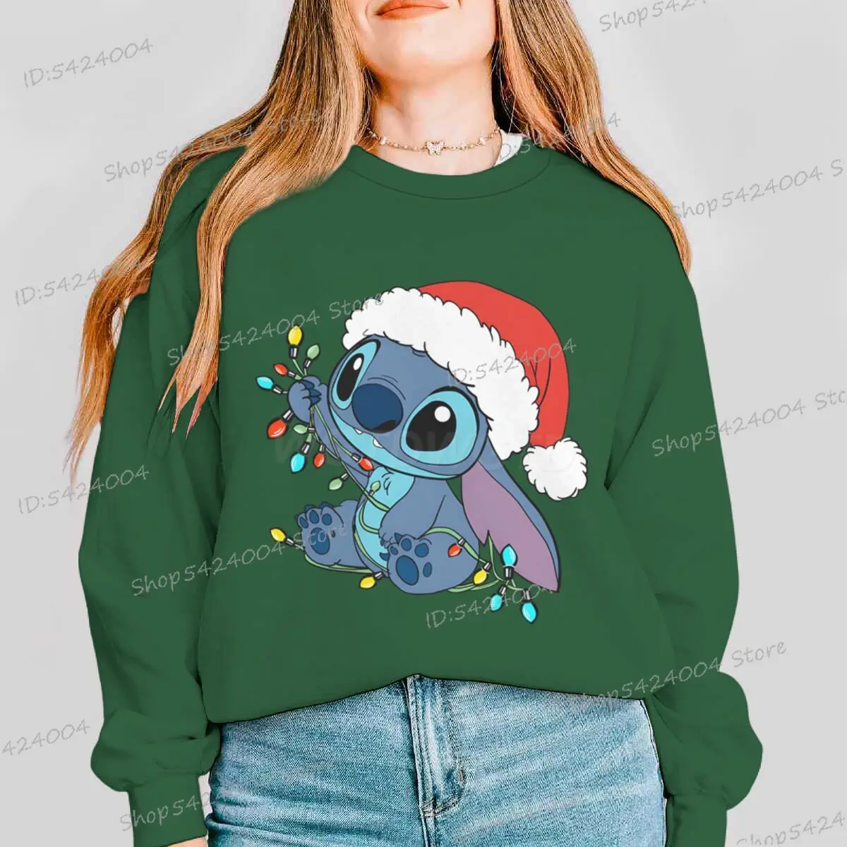 جديد عيد الميلاد غرزة المرأة البلوز Crewneck الصوف طويلة الأكمام الرجال الملابس الكرتون عيد ميلاد سعيد هدايا عيد الميلاد البلوز