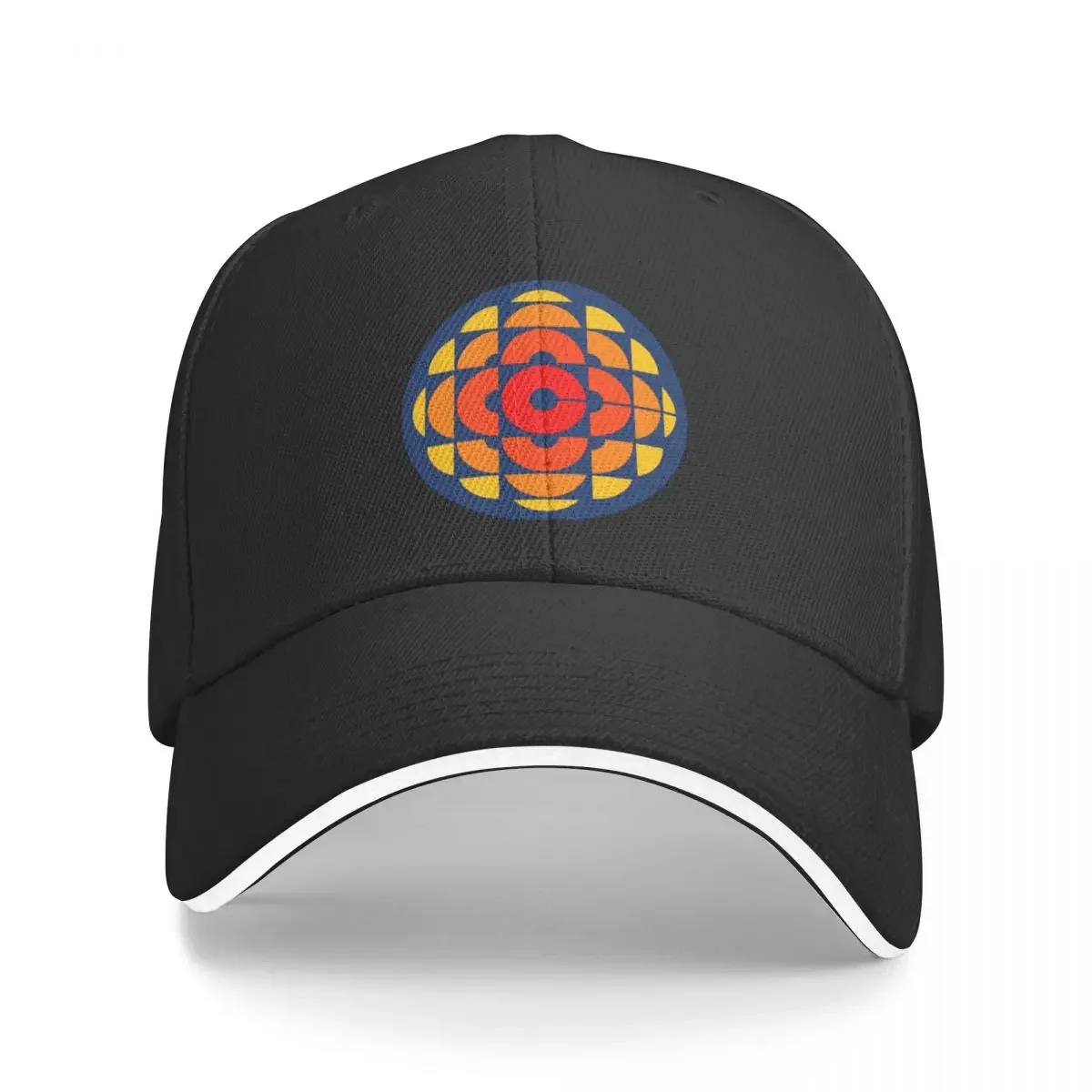 Old Canadian Broadcasting logo (blue background) Baseball Cap Rugby funny hat Sun Hats For Women Men's