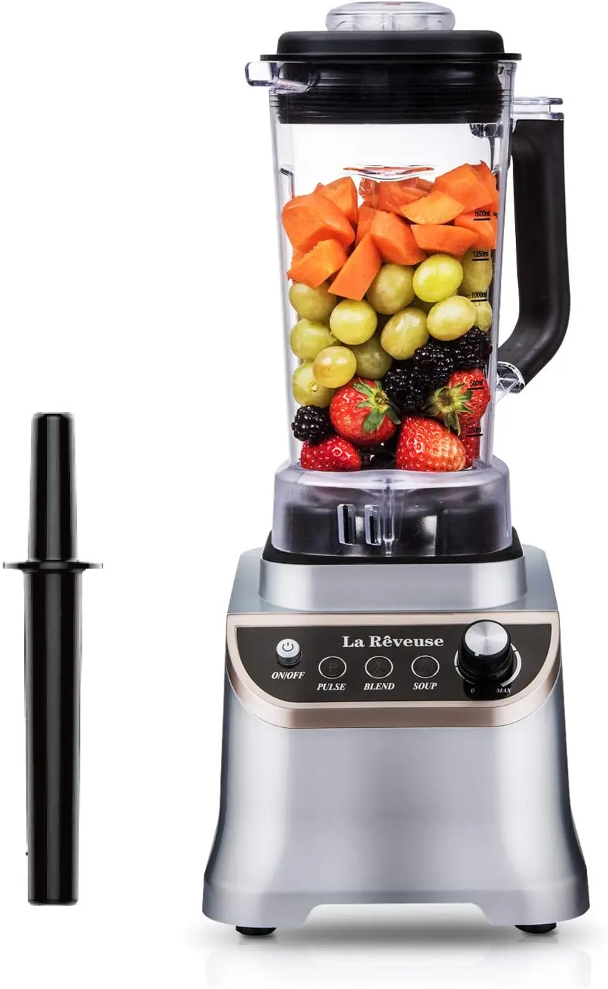 

1200 Watts Powerful Blender Countertop High Speed with 51 oz BPA-Free Jar for Smoothies, Shakes, Frozen Drinks