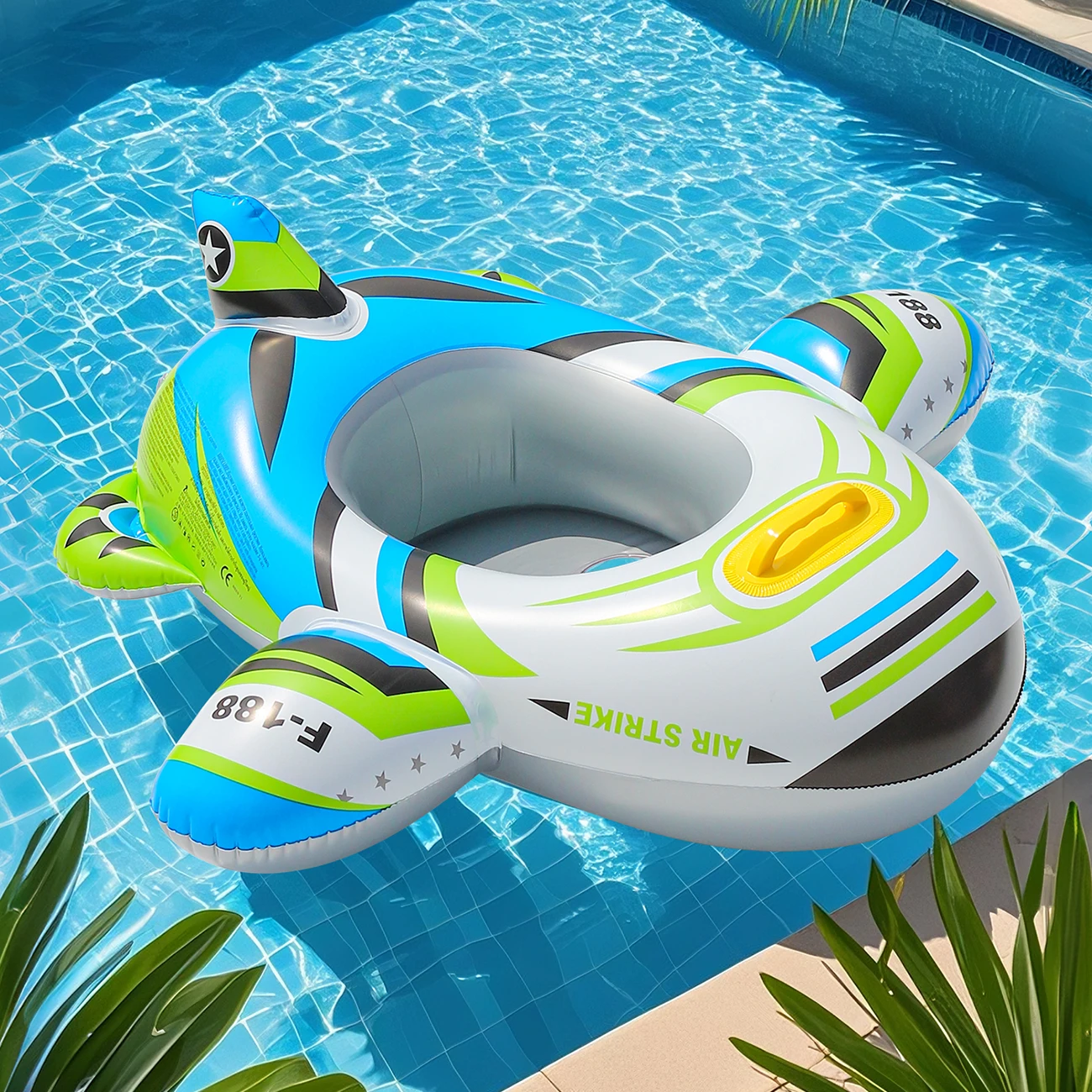 1 x aufblasbarer Flugzeugschwimmer für Kinder im Sommer – für Wasserspaß, Pools und Seen. Schlüsselüberlegungen für Produkttitel