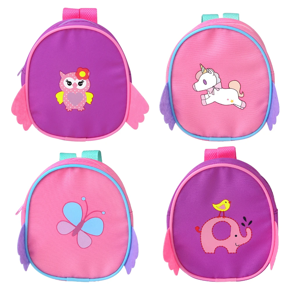 18 Inch Doll, 43CM Doll, Small Backpack, Doll Clothing Decoration, Colorful Cute Backpack, Multi Style Doll Accessories