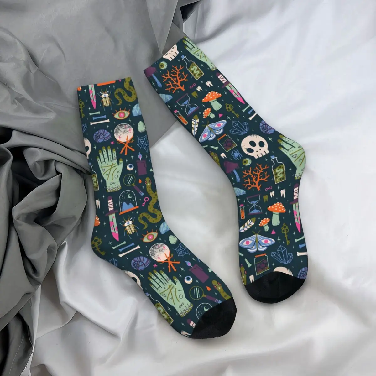 Retro Curiosities Men's compression Socks Unisex Street Style Seamless Printed Novelty Crew Sock