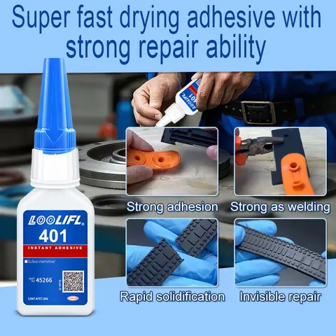 Loctite 401 Quick Glue Instant Fast Adhesive - Super Strong Multi-Purpose Colorless Liquid for DIY Repair And Bonding