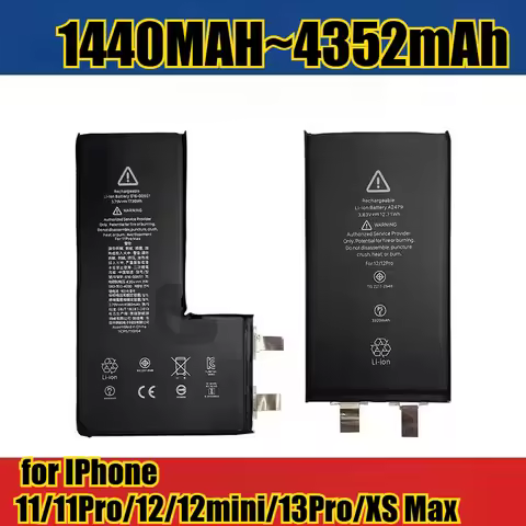 4352mAh Battery Cell for IPhone 11/11Pro/12/12mini/13Pro/XS Max High-Capacity Replacement Battery Core Premium Polymer Battery
