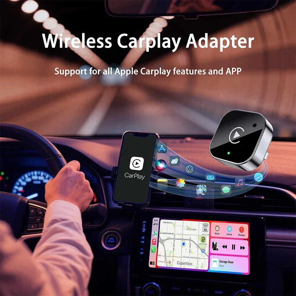 Broader Compatibility & Reliable Connection, Supports iPhone & Android Phones, Compact Size for Stable CarPlay & Android Linkage