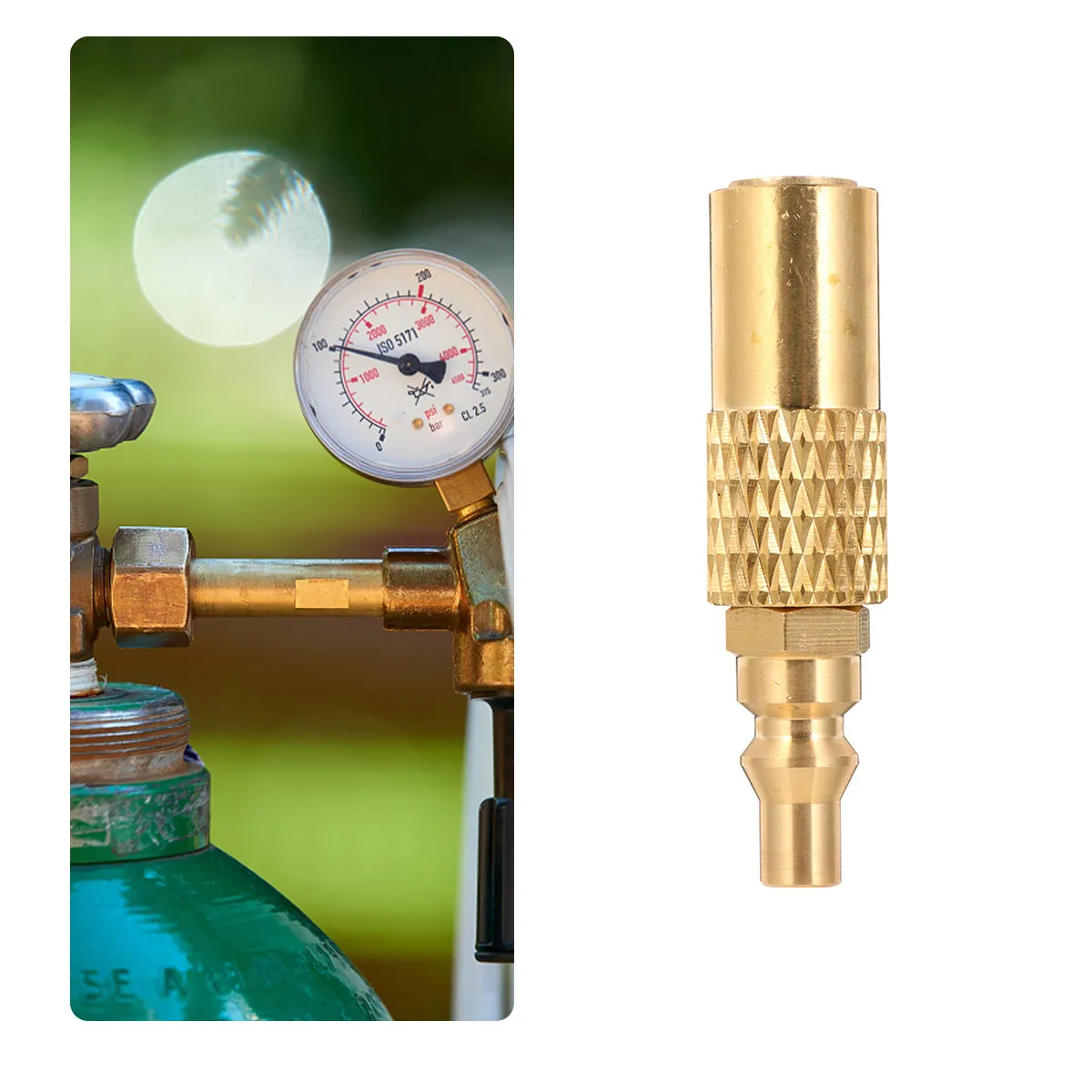 1Pcs Low Pressure Quick Connect Propane Fitting Brass Adapter for Gas System Bbq Grill Rv Use Gas Quick Connect Fitting
