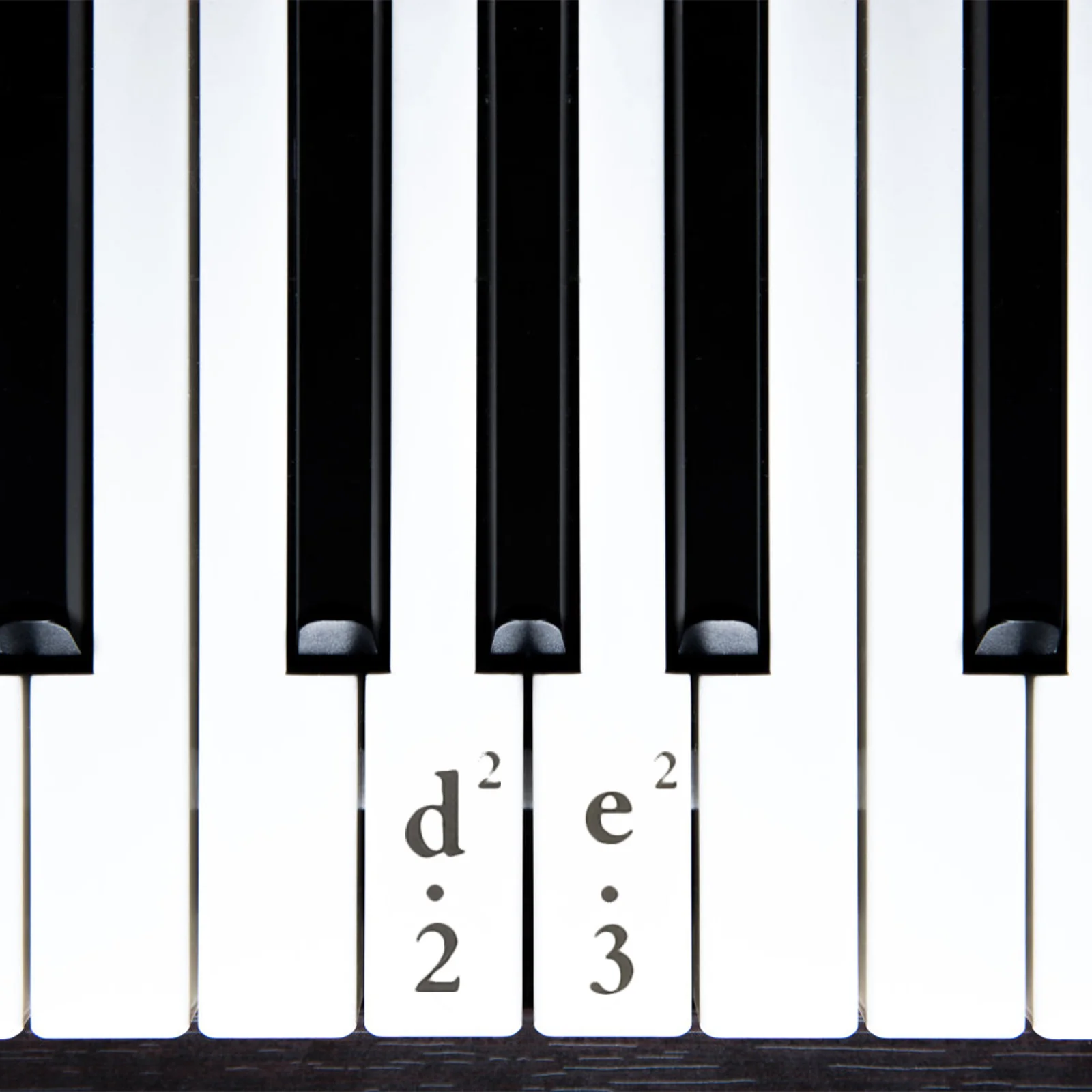 

1 pcs Keyboard For 61 54 49 Keys Black Transparent Numbered Musical Notation Easy Apply Remove Durable Clear Protection