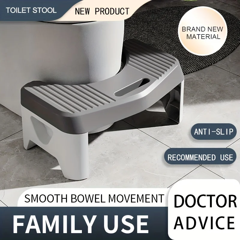 Premium Thickened Toilet Stool-Safe Squatting Aid for Adults, Elders&Pregnant Women-Comfortable, Durable, Non-Slip Foot Stool