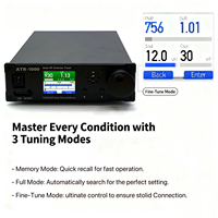 AMNVOLT ATR1000 1000W 1.8-30MHz Automatic Antenna Tuner Lightweight HF Shortwave Radio Tuner Mini Radio Equipment For YAESU ICOM