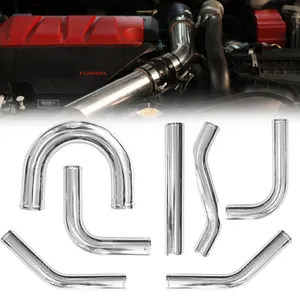 Kalte Lufteinlassrohr für Rennwagen, Aluminiumrohr, Turbo hoher Durchfluss, 0, 45, 90, 180 Grad, L, S Typ, Universal, 76 mm, 3,5 Zoll 10 Hauptverkaufsluftfilterschlauch - №9
