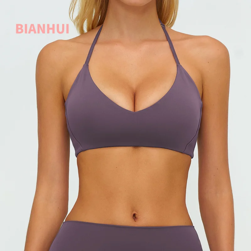 

BIANHUI Women's Underwear Yoga Hollow Back Tight Sports Women's Sports Bra Running Fitness Sporty Woman Top Yoga Clothing